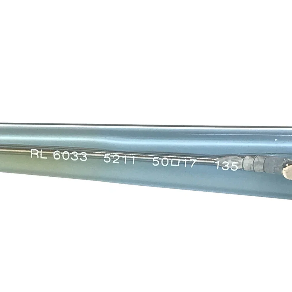 Ralph Lauren Eyeglasses Frame RL6033 5211 Havana Brown Sky Blue 50-17-135